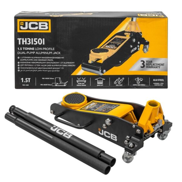НИСКОПРОФИЛЕН АЛУМИНИЕВ КРИК ТИП КРОКОДИЛ 1.5 ТОНА 85 – 355 ММ JCB