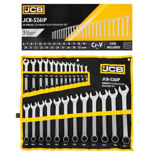 КОМПЛЕКТ ЗВЕЗДОГАЕЧНИ КЛЮЧОВЕ 6 – 32 ММ 25 ЧАСТИ JCB