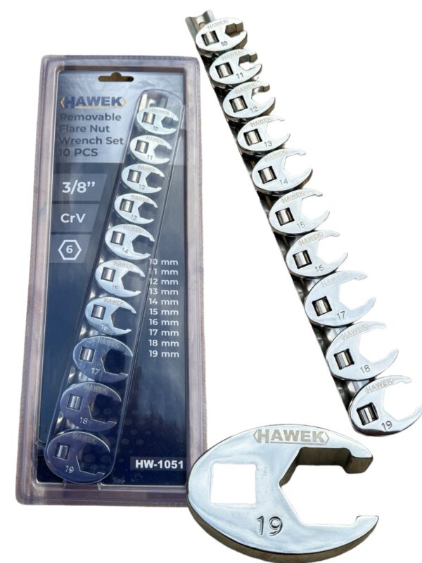 КОМПЛЕКТ КЛЮЧОВЕ ПАЧИ КРАК 10 ЧАСТИ HAWEK
