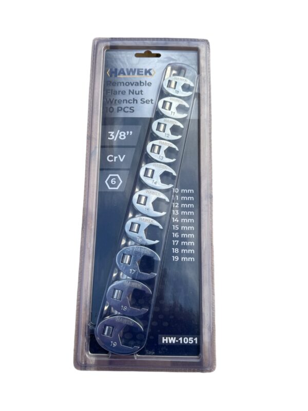 КОМПЛЕКТ КЛЮЧОВЕ ПАЧИ КРАК 10 ЧАСТИ HAWEK