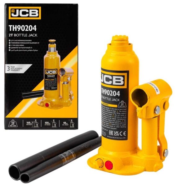 ХИДРАВЛИЧЕН КРИК ТИП БУТИЛКА 2 ТОНА JCB