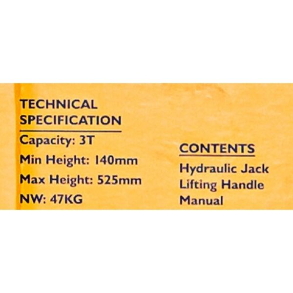 СЕРВИЗЕН КРИК 3 ТОНА 140 – 525 ММ JCB