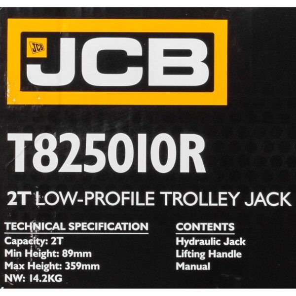 НИСКОПРОФИЛЕН КРИК КРОКОДИЛ 2 ТОНА С ВЪРТЯЩА ДРЪЖКА 360° – 89 – 359 ММ JCB