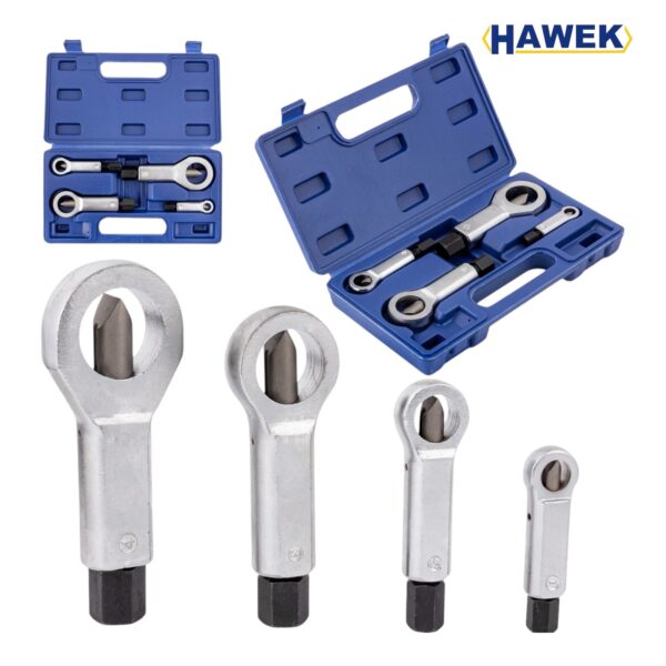 КОМПЛЕКТ ГАЙКОЦЕП 4 ЧАСТИ HAWEK