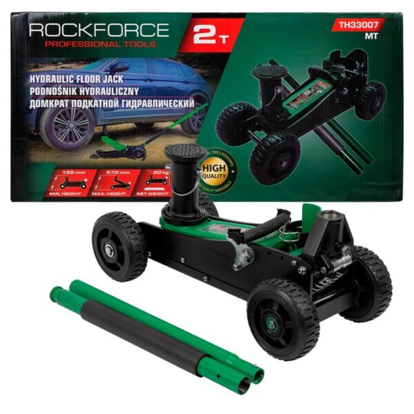 КРИК КРОКОДИЛ ОФРОУД С ДВЕ ПОМПИ 2 ТОНА 155 – 570 ММ ROCKFORCE