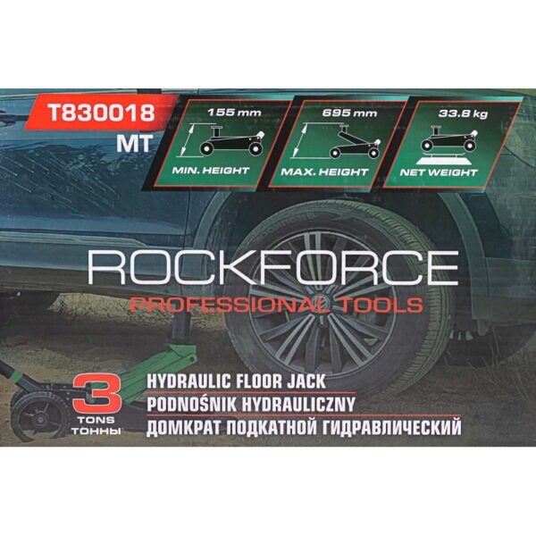 КРИК КРОКОДИЛ ОФРОУД С ДВЕ ПОМПИ 3 ТОНА 155 – 695 ММ ROCKFORCE