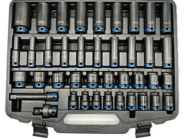 КОМПЛЕКТ УДАРНИ ВЛОЖКИ 1/2″ 40 ЧАСТИ KRAFTWELLE
