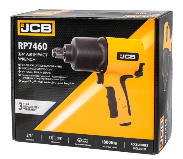 ПНЕВМАТИЧЕН УДАРЕН ГАЙКОВЕРТ 3/4” 1800NМ JCB