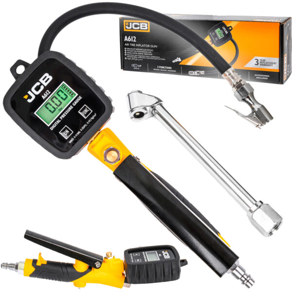 ПИСТОЛЕТ ЗА ПОМПАНЕ НА ГУМИ С ДИГИТАЛЕН МАНОМЕТЪР LCD ДИСПЛЕЙ 0-14BAR JCB