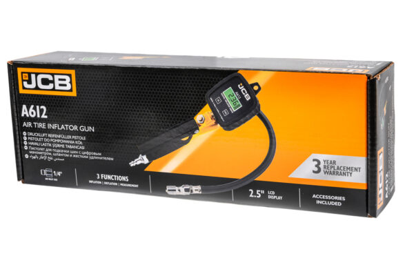 ПИСТОЛЕТ ЗА ПОМПАНЕ НА ГУМИ С ДИГИТАЛЕН МАНОМЕТЪР LCD ДИСПЛЕЙ 0-14BAR JCB