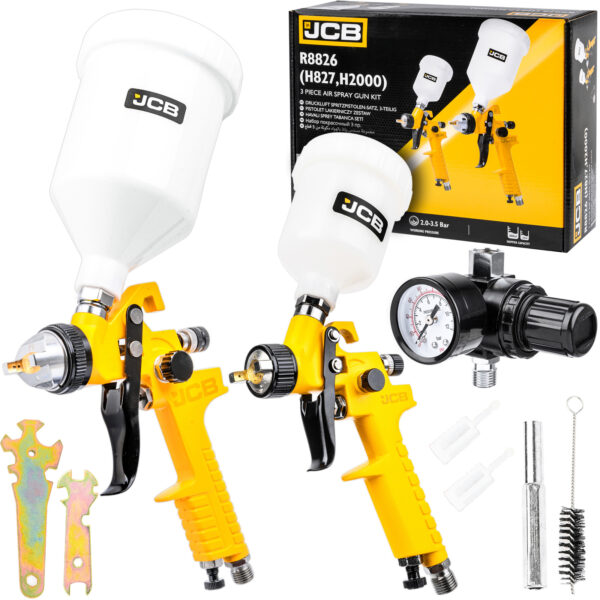 КОМПЛЕКТ БОЯДЖИЙСКИ ПИСТОЛЕТИ 3 ЧАСТИ JCB
