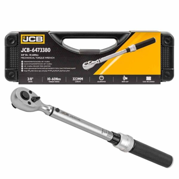 ДИНАМОМЕТРИЧЕН КЛЮЧ  С БЪРЗА ФИКСАЦИЯ 3/8″ ,10-60 NМ JCB
