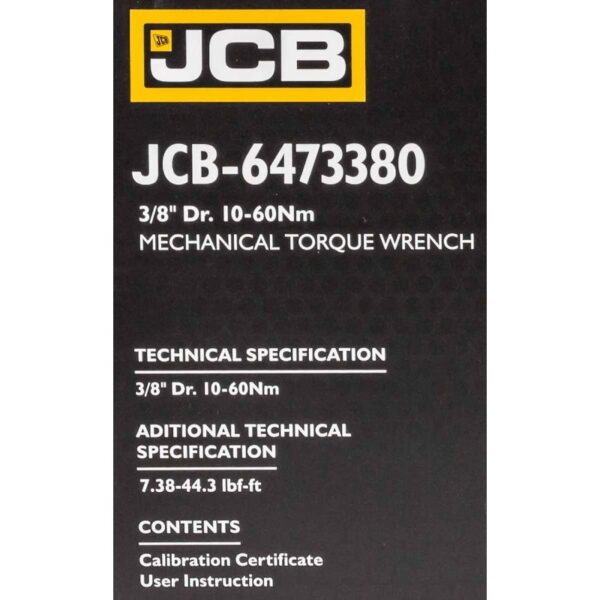 ДИНАМОМЕТРИЧЕН КЛЮЧ  С БЪРЗА ФИКСАЦИЯ 3/8″ ,10-60 NМ JCB