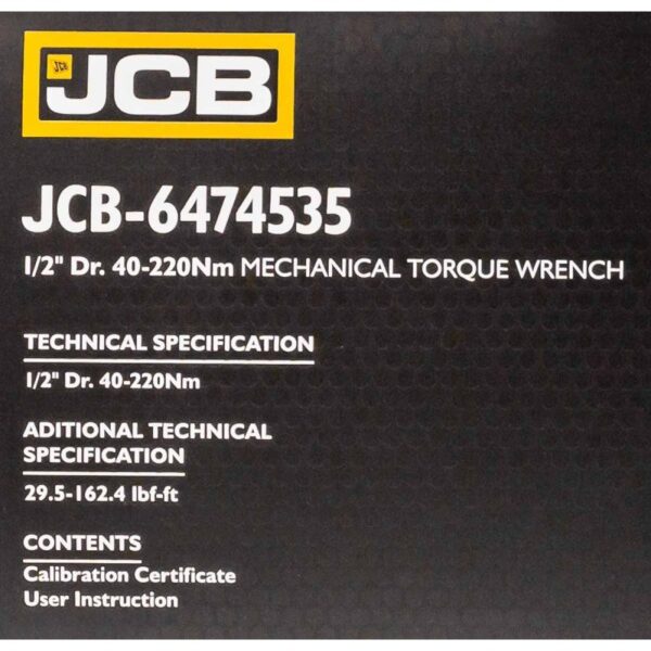 ДИНАМОМЕТРИЧЕН КЛЮЧ С БЪРЗА ФИКСАЦИЯ 1/2″  40-220 NМ JCB