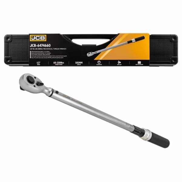 ДИНАМОМЕТРИЧЕН КЛЮЧ С БЪРЗА ФИКСАЦИЯ 1/2″  60-330 NМ JCB