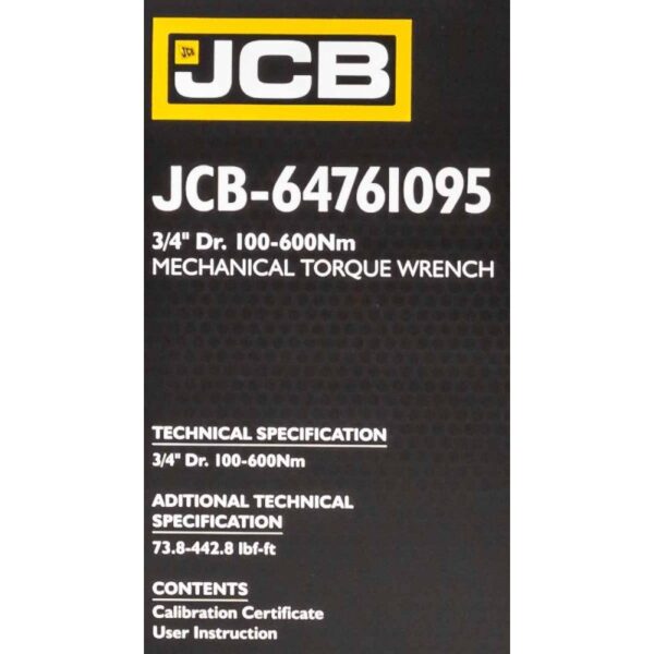 ДИНАМОМЕТРИЧЕН КЛЮЧ С БЪРЗА ФИКСАЦИЯ 3/4″  100-600 NМ JCB