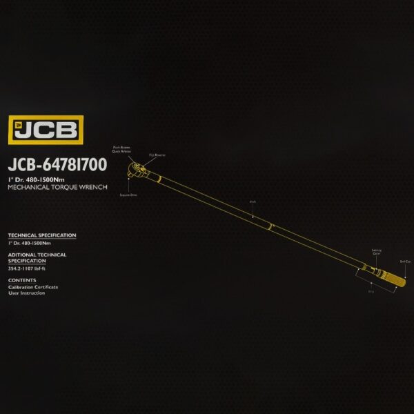 ДИНАМОМЕТРИЧЕН КЛЮЧ С БЪРЗА ФИКСАЦИЯ 1″  480 – 1500 Nm JCB