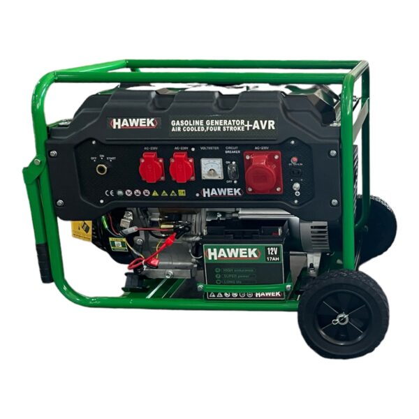 МОНОФАЗЕН БЕНЗИНОВ ЧЕТИРИТАКТОВ ГЕНЕРАТОР ЗА ТОК 6,5 kW – АГРЕГАТ HAWEK Pro