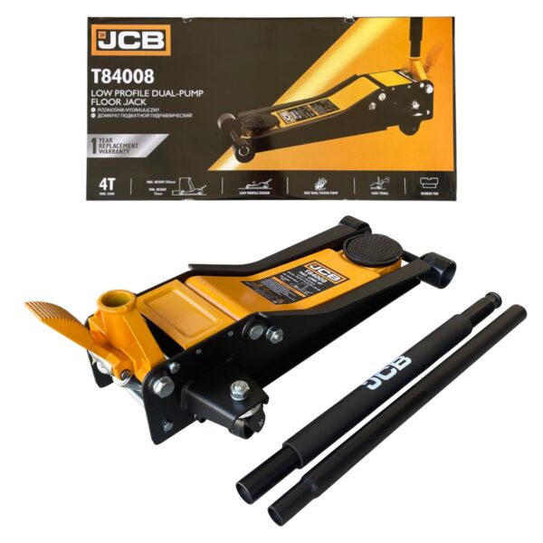 КРИК КРОКОДИЛ 4 ТОНА С ДВЕ ПОМПИ И ПЕДАЛ 75 – 505ММ JCB