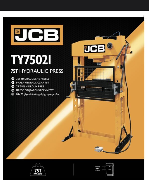 ПНЕВМО – ХИДРАВЛИЧНА ПРЕСА 75 ТОНА JCB