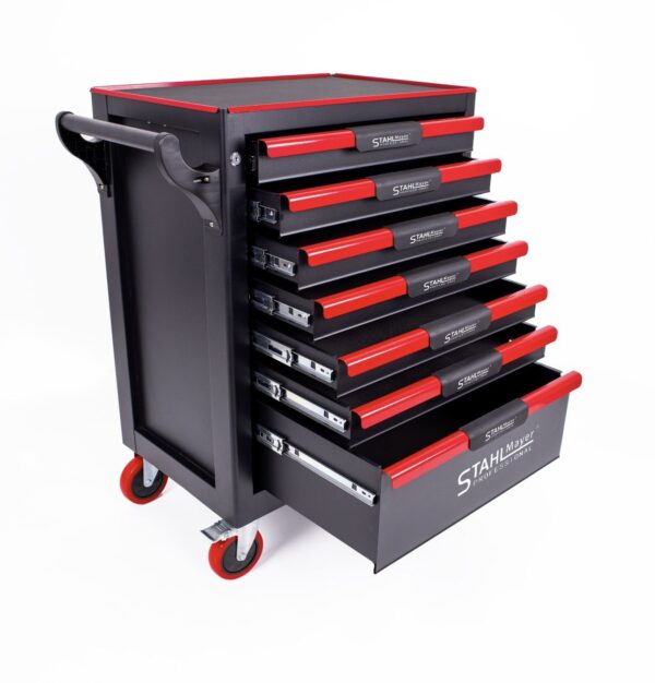 ПРАЗЕН ШКАФ ЗА ИНСТРУМЕНТИ СЪС 7 ЧЕКМЕДЖЕТА STAHLMAYER RED-LINE