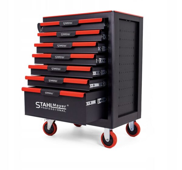 ПРАЗЕН ШКАФ ЗА ИНСТРУМЕНТИ СЪС 7 ЧЕКМЕДЖЕТА STAHLMAYER RED-LINE