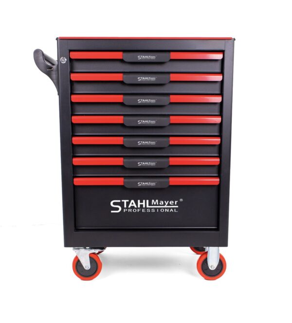 ПРАЗЕН ШКАФ ЗА ИНСТРУМЕНТИ СЪС 7 ЧЕКМЕДЖЕТА STAHLMAYER RED-LINE