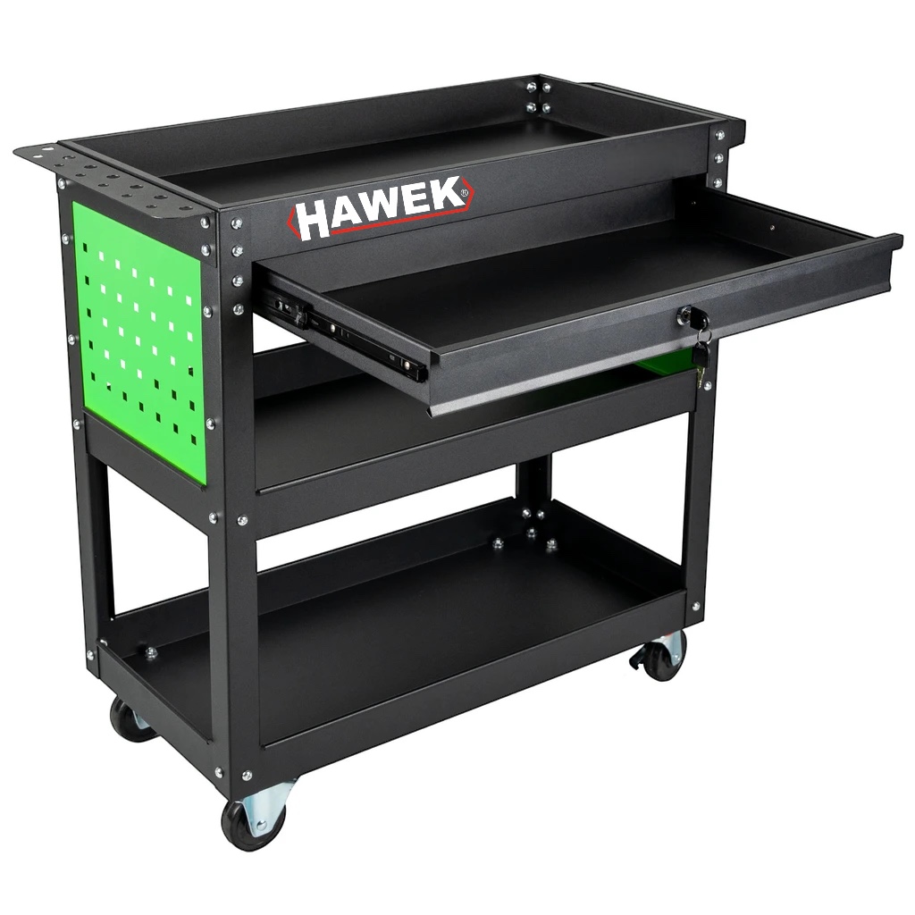 viber_изображение_2026-01-14_14-43-47-372 КОЛИЧКА ЗА ИНСТРУМЕНТИ С 3 РАФТА, ПОСТАВКА ЗА ОТВЕРТКИ И ЧЕКМЕДЖЕ HAWEK